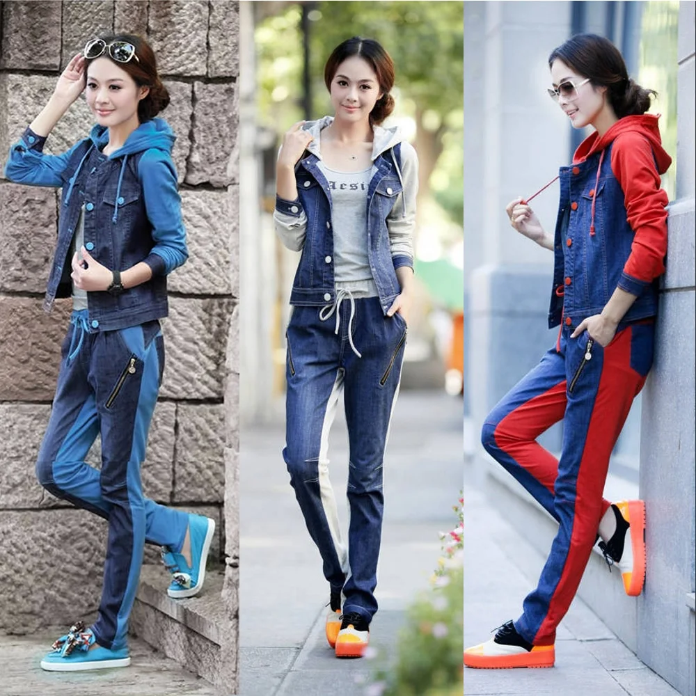Women Tracksuit Two Piece 2021 Outfits Long Sleeve Top Long Pants Spring Autumn Fashion Cowboy Set Sportwear Plus Size S-2XL
Women Tracksuit Two Piece 2021 Outfits Long Sleeve Top Long Pants Spring Autumn Fashion Cowboy Set Sportwear Plus Size S-2XL