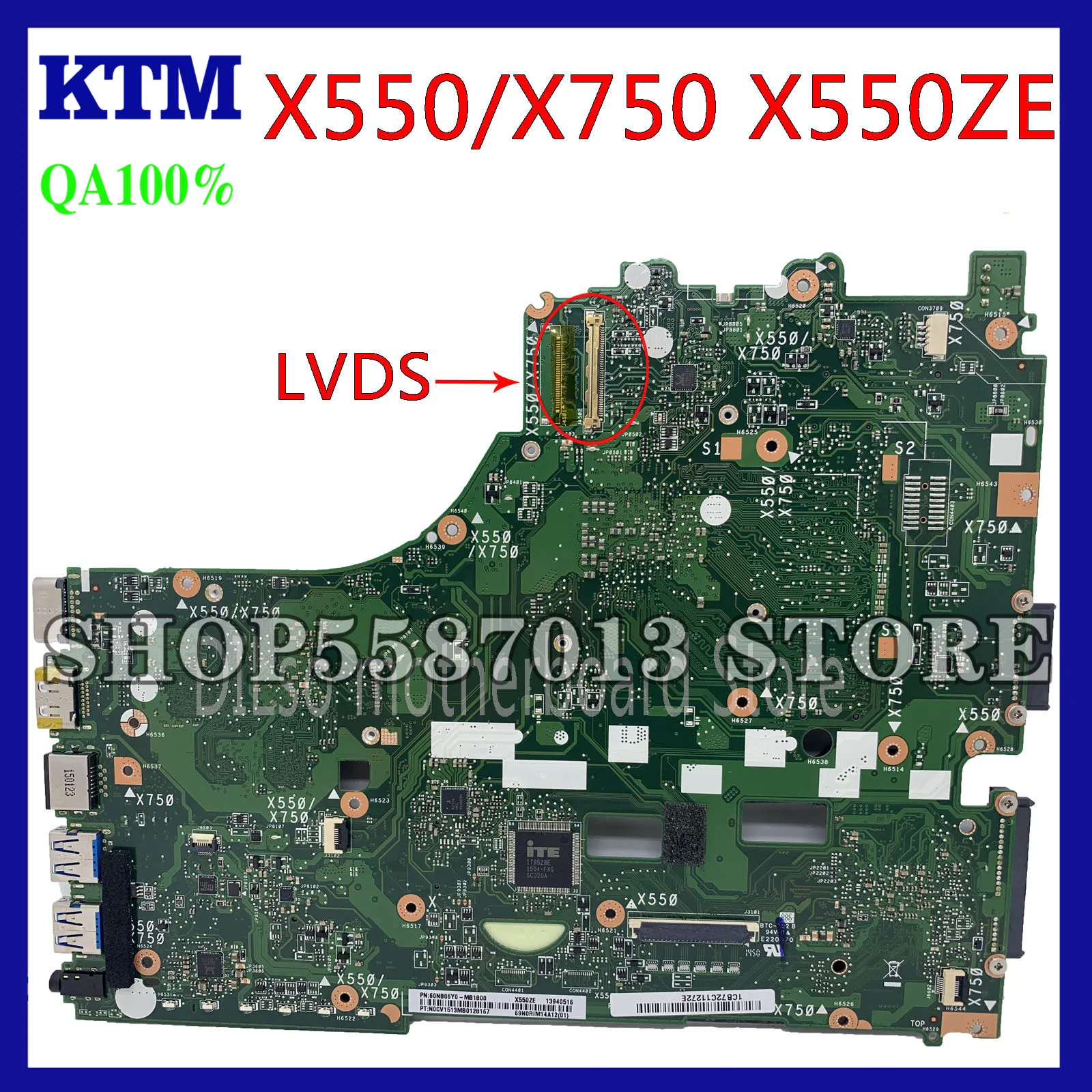 KEFU X550ZA For ASUS VM590Z X550ZE X550ZA Laptop Motherboard X550ZA EDP/LVDS interface Mainboard A8-7200P CPU Test
KEFU X550ZA For ASUS VM590Z X550ZE X550ZA Laptop Motherboard X550ZA EDP/LVDS interface Mainboard A8-7200P CPU Test