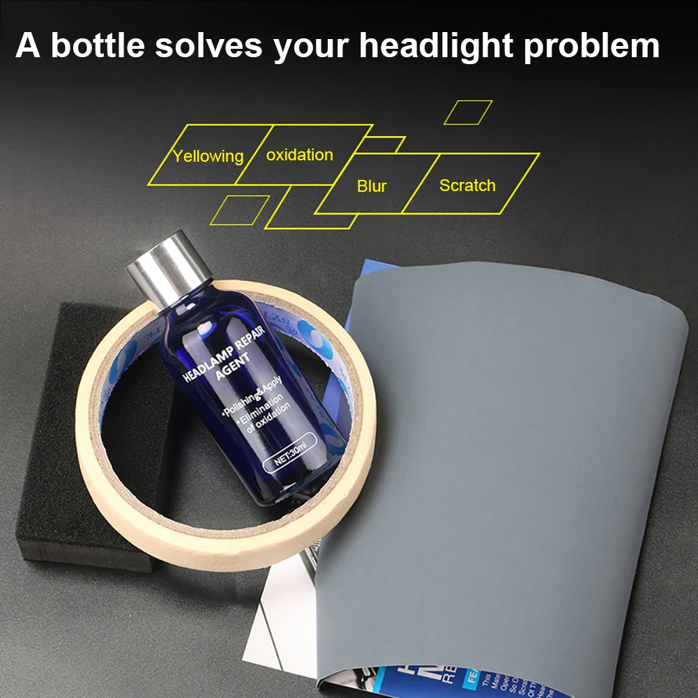30ml Car Headlight Repair Coating Solution Repair Kit Headlight Polish Scratch Renovation Agent Polishing Coat Car Styling Ship
30ml Car Headlight Repair Coating Solution Repair Kit Headlight Polish Scratch Renovation Agent Polishing Coat Car Styling Ship