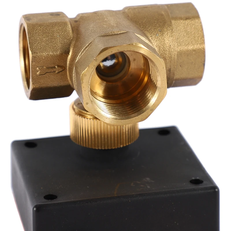 AC220V 3 Way 3 Wire 2 Control Motorized Ball Valve Electric Actuator