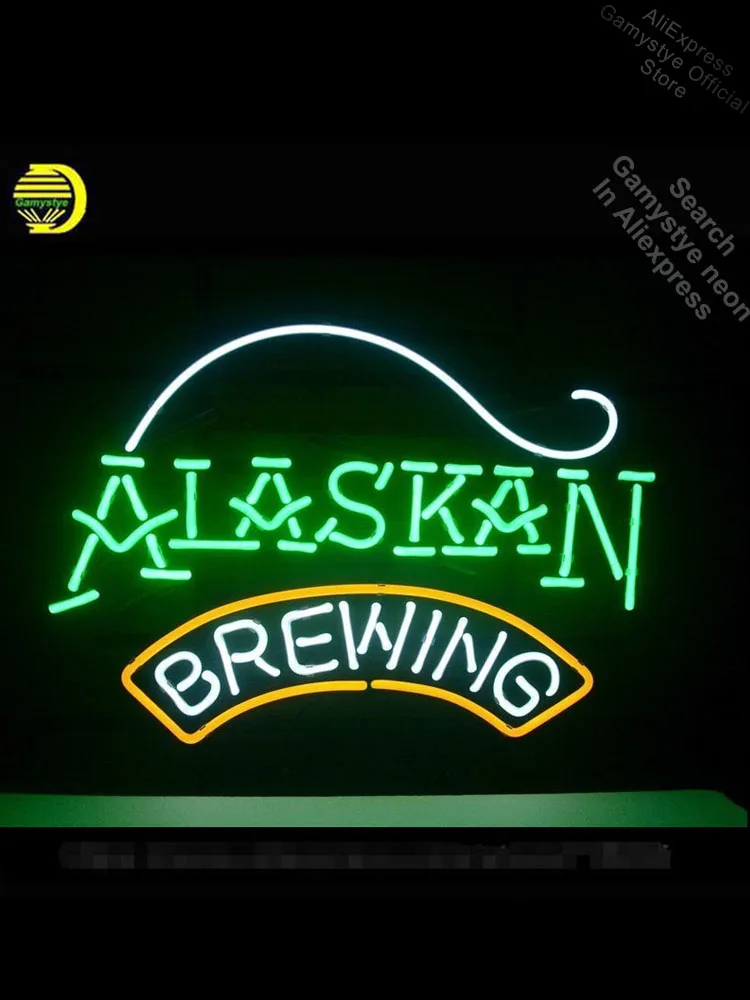 Neon Sign for Alaska Brewing Neon Bulbs sign handcraft Real Glass Light Advertisement Lamparas De Neon Store Wall Displays Lamp 
Neon Sign for Alaska Brewing Neon Bulbs sign handcraft Real Glass Light Advertisement Lamparas De Neon Store Wall Displays Lamp