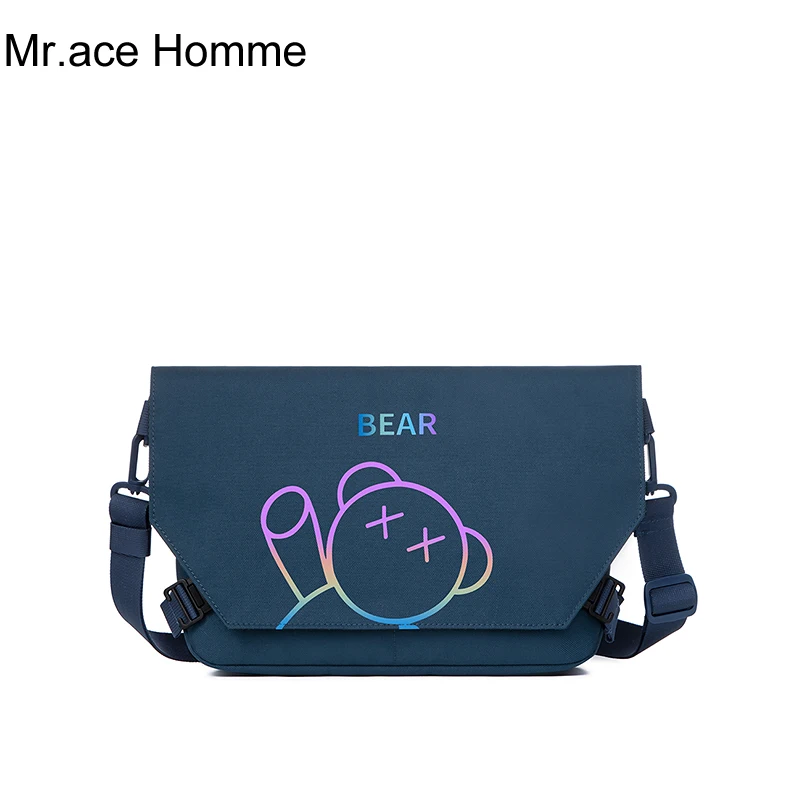 Blue Bear Print Shoulder Bag Women Fashion School Messenger Crossbody Bag Girl College Travel Waterproof
Blue Bear Print Shoulder Bag Women Fashion School Messenger Crossbody Bag Girl College Travel Waterproof