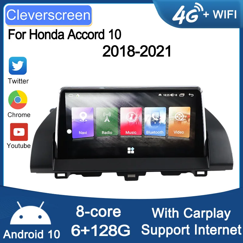 6G+128G For Honda Accord 10 2018-2021 2 din Android Auto Radio Carplay 4G Car Multimedia Player GPS 2din autoradio
6G+128G For Honda Accord 10 2018-2021 2 din Android Auto Radio Carplay 4G Car Multimedia Player GPS 2din autoradio