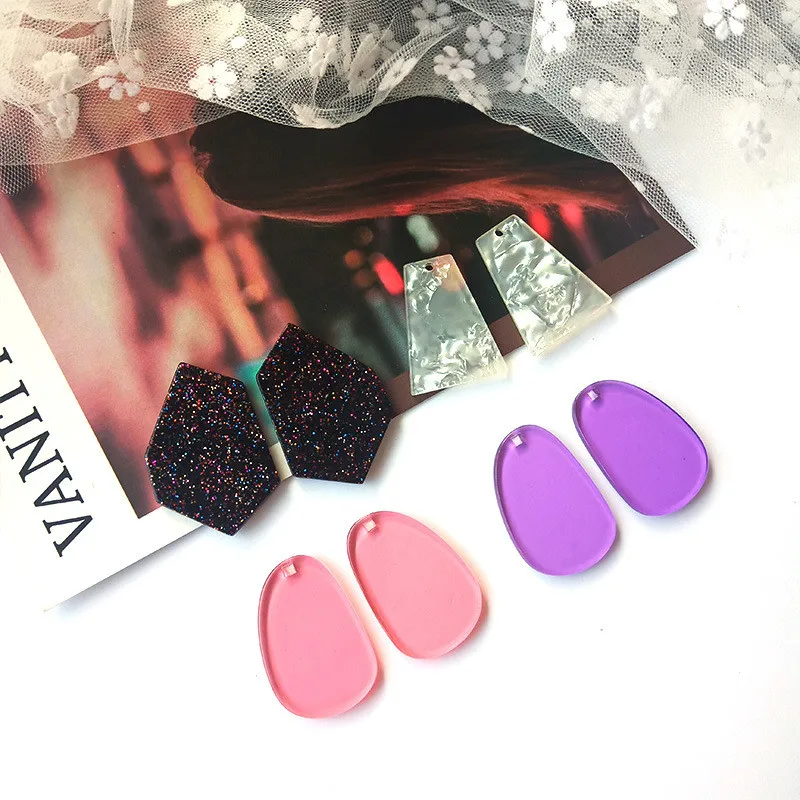 10PCS Geometry Acetate sheet Accessories Hand Made Earrings Making Connectors DIY Pendant Jewelry Findings & Components Charms
10PCS Geometry Acetate sheet Accessories Hand Made Earrings Making Connectors DIY Pendant Jewelry Findings & Components Charms