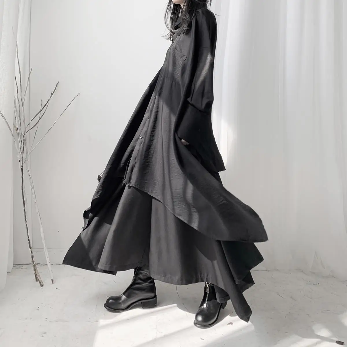 Suit Female Spring Autumn 2021 New Korean Dark Wind Minority Asymmetric Loose Shirt Skirt Two Piece Set
Suit Female Spring Autumn 2021 New Korean Dark Wind Minority Asymmetric Loose Shirt Skirt Two Piece Set