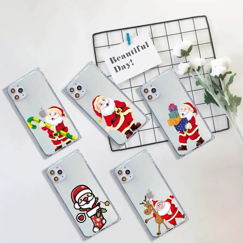 Santa Deer Christmas Cute Cartoon Phone Case Transparent for iPhone 7 8 11 12 se 2020 mini pro X XS XR MAX Plus
Santa Deer Christmas Cute Cartoon Phone Case Transparent for iPhone 7 8 11 12 se 2020 mini pro X XS XR MAX Plus