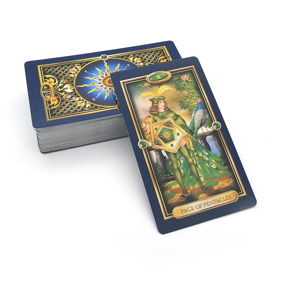 Золото карты Таро игры Oracle палуба Гадания и предсказания судьбы для Семья