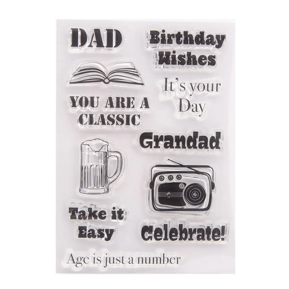 NEW Cling Stamp Of Birthday Wishes Decor Drink Cup Radio Note-book Writing Scrapbooking Paper DIY Card Album Postcard Handmade
NEW Cling Stamp Of Birthday Wishes Decor Drink Cup Radio Note-book Writing Scrapbooking Paper DIY Card Album Postcard Handmade
