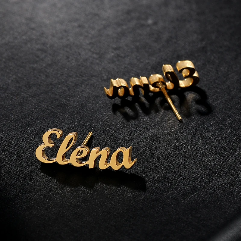 1 Pair Custom Name Earrings For Womnen Stainless Personalized Jewelry Customized Earrings Stud Wedding Gift Dropshipping
1 Pair Custom Name Earrings For Womnen Stainless Personalized Jewelry Customized Earrings Stud Wedding Gift Dropshipping