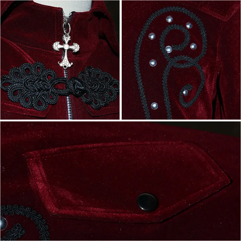 2021 New High Quality Medieval Red Coat Trench Punk Retro Cosplay Costume Middle Ages Victorian Court Nobles Clothes S-2XL
2021 New High Quality Medieval Red Coat Trench Punk Retro Cosplay Costume Middle Ages Victorian Court Nobles Clothes S-2XL