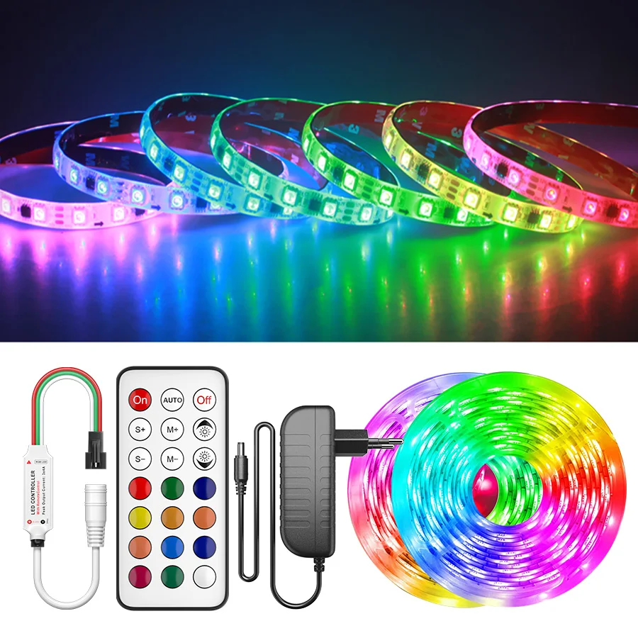 Bluetooth WS2811 Led Strip Light Dream RGB Dc12 Flexible Individually Addressable Tape Led Ribbon 5M 10M 15M 20MSmart Lighting
Bluetooth WS2811 Led Strip Light Dream RGB Dc12 Flexible Individually Addressable Tape Led Ribbon 5M 10M 15M 20MSmart Lighting