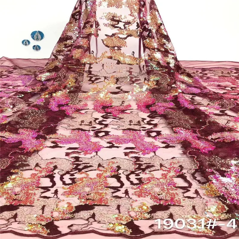 African Mesh Lace Fabric 5 Yards 2019 High Quality 3D Tulle Embroidery Lace With Sequins Lace Fabrics For Wedding Dress xb66-436
African Mesh Lace Fabric 5 Yards 2019 High Quality 3D Tulle Embroidery Lace With Sequins Lace Fabrics For Wedding Dress xb66-436