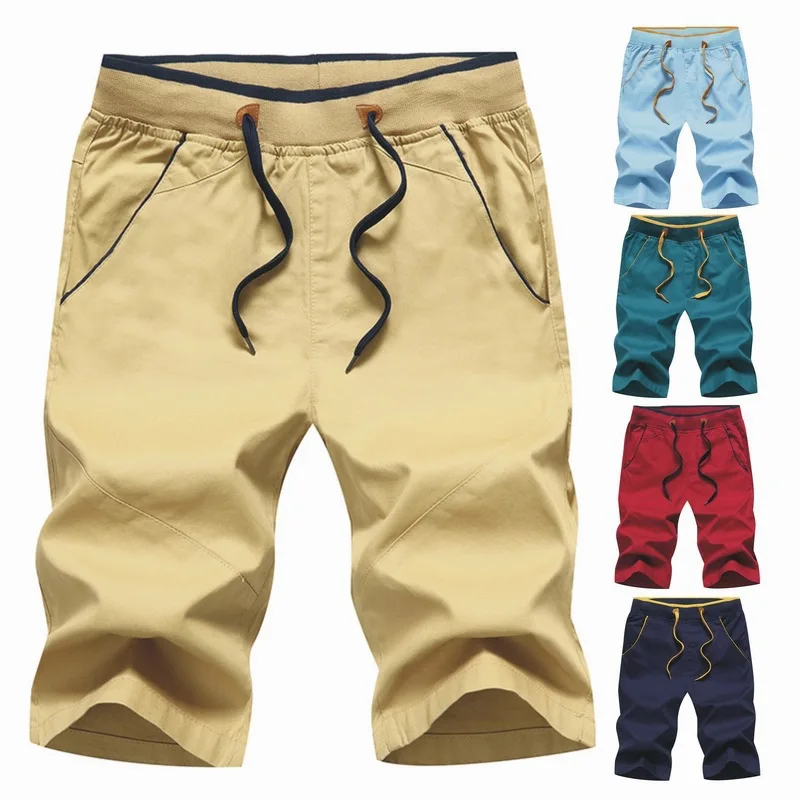 Summer Boy Shorts Korean Casual Sports Running Shorts Lace Up Loose Short Breeches Men Khaki Cotton Male Board Shorts Plus Size
Summer Boy Shorts Korean Casual Sports Running Shorts Lace Up Loose Short Breeches Men Khaki Cotton Male Board Shorts Plus Size