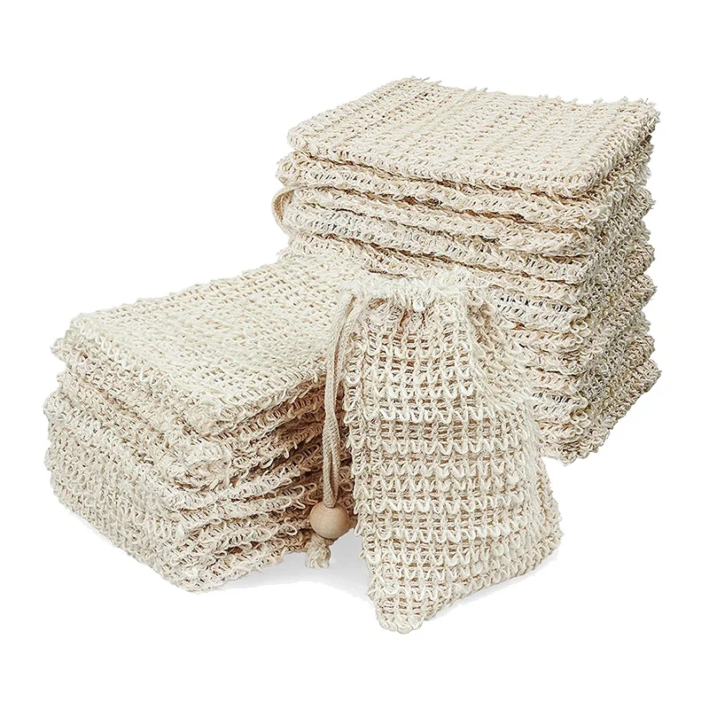 20 Pack Soap Exfoliating Bag,Soap Saver Made Sisal Mesh Soap Bag Bar Soap Bag with Drawstring for Bath & Shower Use
20 Pack Soap Exfoliating Bag,Soap Saver Made Sisal Mesh Soap Bag Bar Soap Bag with Drawstring for Bath & Shower Use