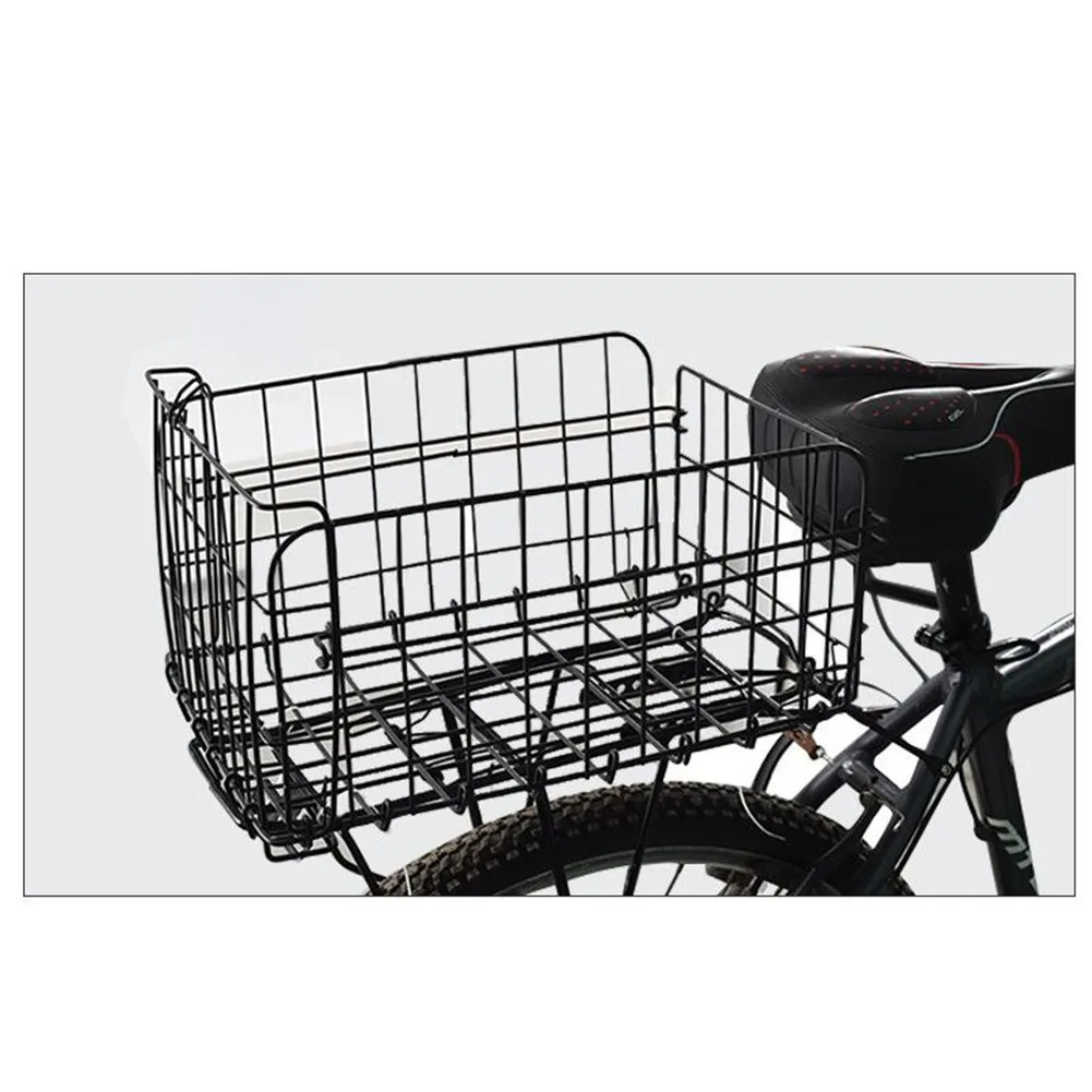 Bicycle Foldable Stainless Steel Rear Back Basket Holder Bike Folding Metal Basket With Large Capacity
Bicycle Foldable Stainless Steel Rear Back Basket Holder Bike Folding Metal Basket With Large Capacity
