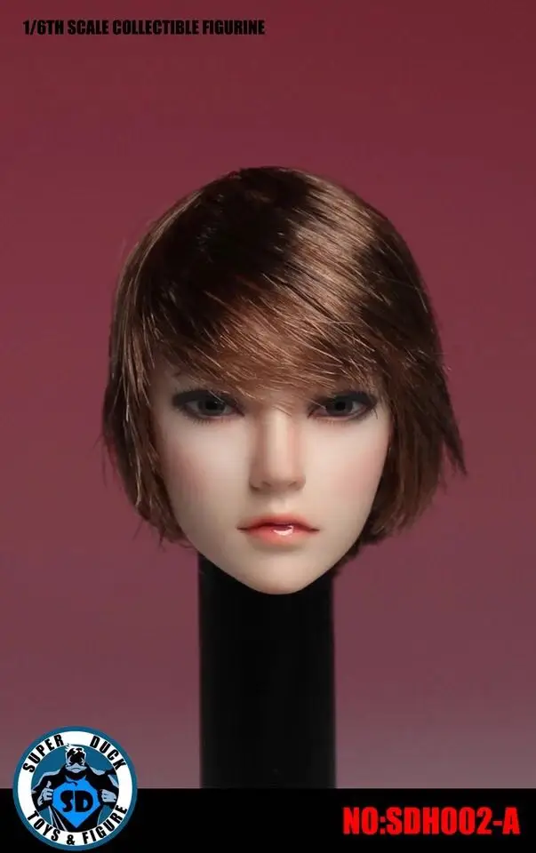 1/6 Scale Asian Female Head Sculpt Black Long Straight/Brown Long Short Hair Model for 12'' Pichen Suntan Skin Body
1/6 Scale Asian Female Head Sculpt Black Long Straight/Brown Long Short Hair Model for 12'' Pichen Suntan Skin Body