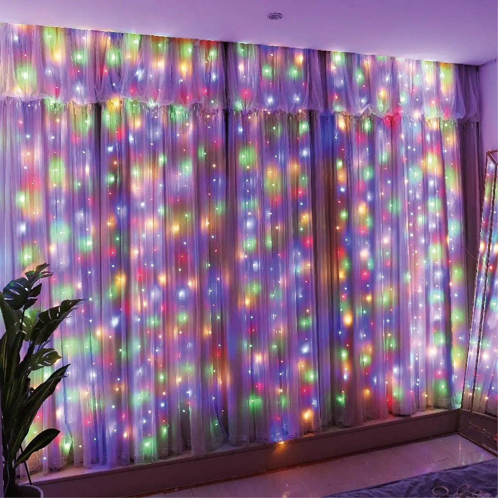 3M LED Garland Curtain Lights Fairy String Light Patio Party Wedding Window Decor String Lights With Remote Home Curtain Decor
3M LED Garland Curtain Lights Fairy String Light Patio Party Wedding Window Decor String Lights With Remote Home Curtain Decor