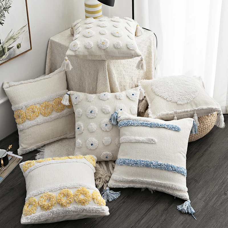 наволочки декоративные подушка Nordic INS Style Light Luxury Tufted Pillow Sofa Cushion Handmade Geometric Tassel Pillowcase
наволочки декоративные подушка Nordic INS Style Light Luxury Tufted Pillow Sofa Cushion Handmade Geometric Tassel Pillowcase