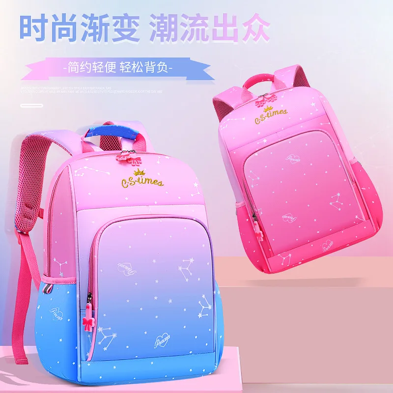 Children's schoolbag cartoon new ridge and shoulder reduction gradient schoolbag for primary school students from grade 1 to 6
Children's schoolbag cartoon new ridge and shoulder reduction gradient schoolbag for primary school students from grade 1 to 6