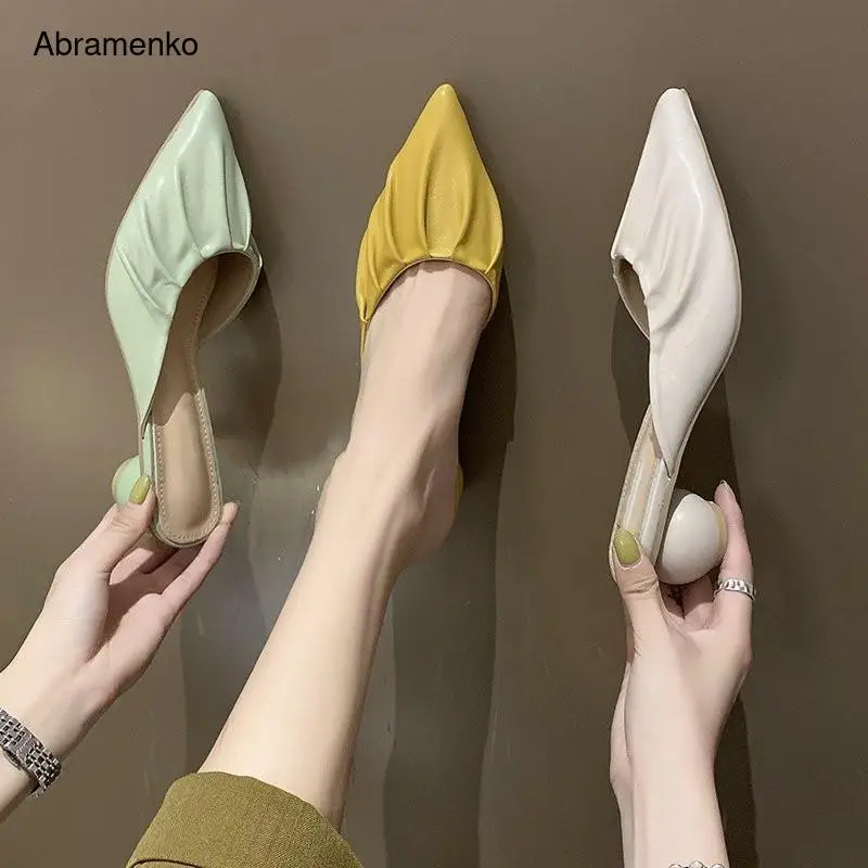 Shoes For Women High Heel Summer Style Mules Sandals Casual Open Pointed Toe Flat Soft Comfortable Women Shoes Pumps Size 35-39
Shoes For Women High Heel Summer Style Mules Sandals Casual Open Pointed Toe Flat Soft Comfortable Women Shoes Pumps Size 35-39