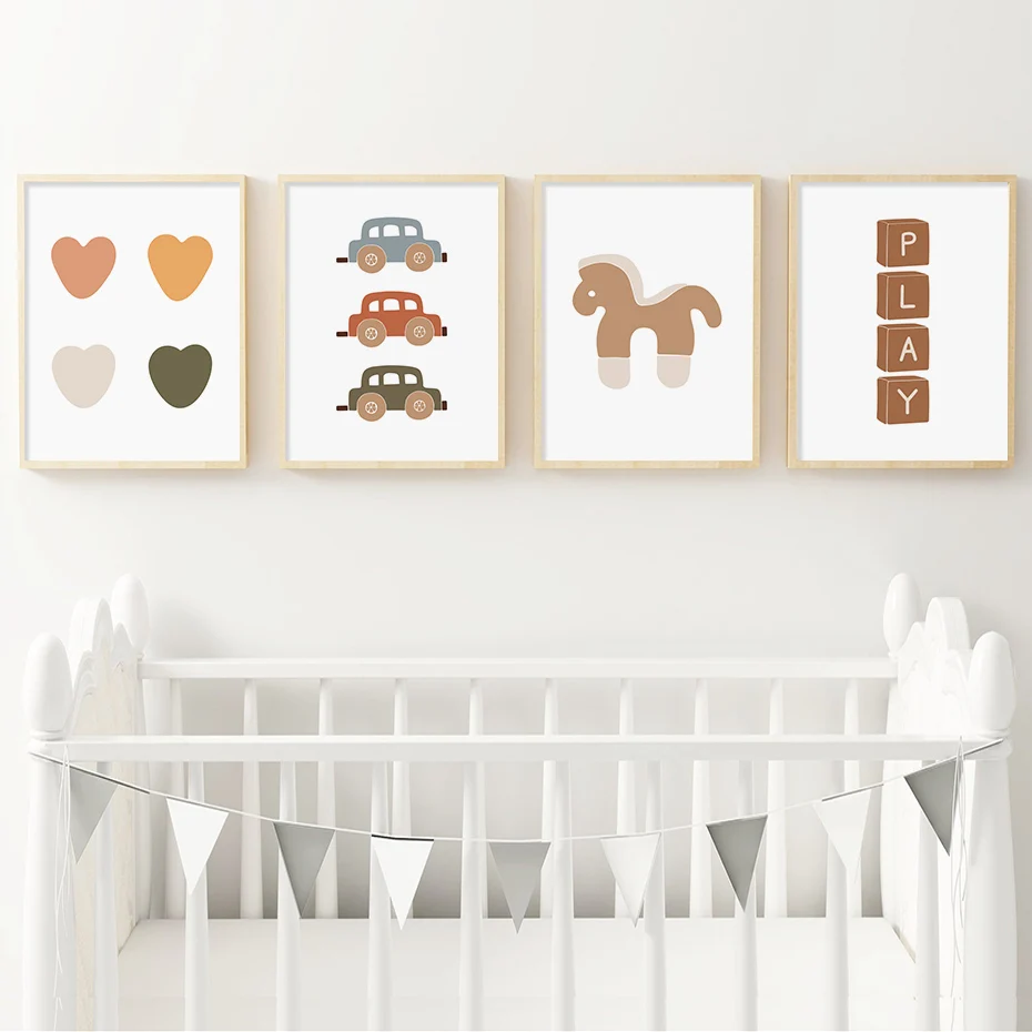 Cartoon Car Heart Pony Canvas Paintings Nursery Boy Baby Poster Print Wall Art Picture For Children's Bedroom Home Decor
Cartoon Car Heart Pony Canvas Paintings Nursery Boy Baby Poster Print Wall Art Picture For Children's Bedroom Home Decor