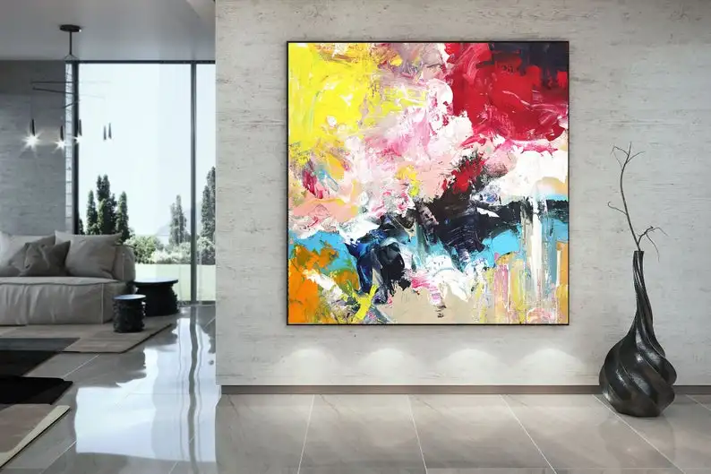 Painting on Canvas Wall Art Abstract Modern Decor Extra Large Canvas Painting for Home Decoration Contemporary Original Oil
Painting on Canvas Wall Art Abstract Modern Decor Extra Large Canvas Painting for Home Decoration Contemporary Original Oil