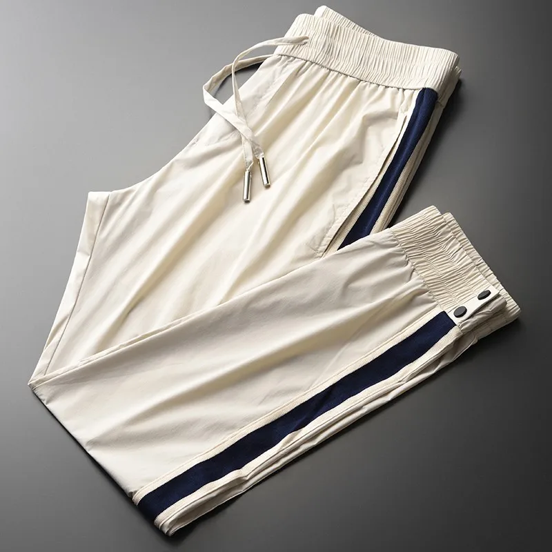 New Summer Mens Pants High Quality Ribbon Edge Khaki Thin Men's Trousers Plus Size 4xl Fashion Elastic Waist Slim Man Pants
New Summer Mens Pants High Quality Ribbon Edge Khaki Thin Men's Trousers Plus Size 4xl Fashion Elastic Waist Slim Man Pants