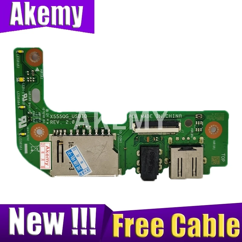 Новая Оригинальная USB плата для ASUS X555QG X555BP X555BA X555YA X555YI USB аудио кард-ридер плата W/кабель X555QG REV: 2,0
Новая Оригинальная USB плата для ASUS X555QG X555BP X555BA X555YA X555YI USB аудио кард-ридер плата W/кабель X555QG REV: 2,0