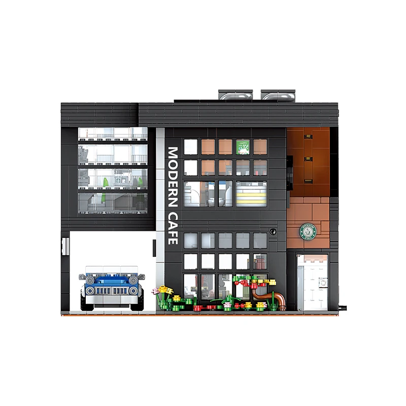 MOC 2926Pcs City Ideas Street View Creator Modern Cafe Modular Building Block Bricks Architecture Construct Model Toys Gifts
MOC 2926Pcs City Ideas Street View Creator Modern Cafe Modular Building Block Bricks Architecture Construct Model Toys Gifts