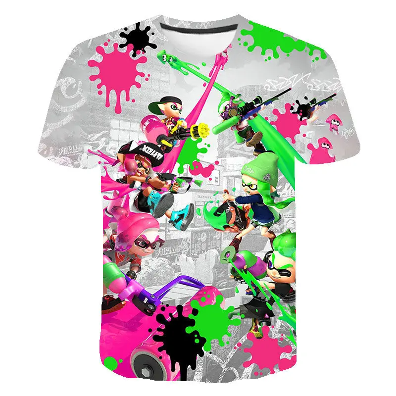 Japanese TV Game Splatoon 3D Summer Printed T Shirts Casual Men Women Fashion Short Sleeve Boy Girl Kids Short Sleeve Cool Tops
Japanese TV Game Splatoon 3D Summer Printed T Shirts Casual Men Women Fashion Short Sleeve Boy Girl Kids Short Sleeve Cool Tops