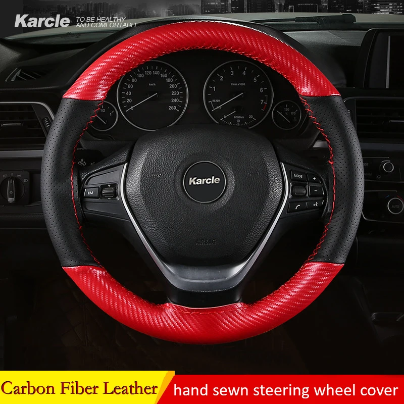 Karcle PU Leather Hand Sewing Auto Car Steering Wheel Cover Stitch On Wrap with Needle & Thread Universal 15 Inch
Karcle PU Leather Hand Sewing Auto Car Steering Wheel Cover Stitch On Wrap with Needle & Thread Universal 15 Inch