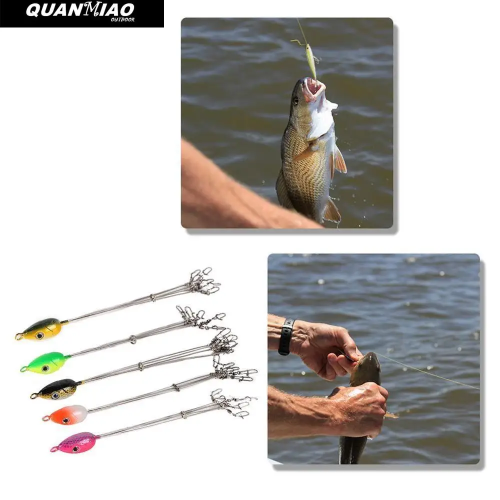 QuanMiao Umbrella Fishing Lure Rig5 Arms Alabama Rig Head Stainless Steel Bait Fish Group Lure Snap Swivel Fishing Tackle Tool
QuanMiao Umbrella Fishing Lure Rig5 Arms Alabama Rig Head Stainless Steel Bait Fish Group Lure Snap Swivel Fishing Tackle Tool