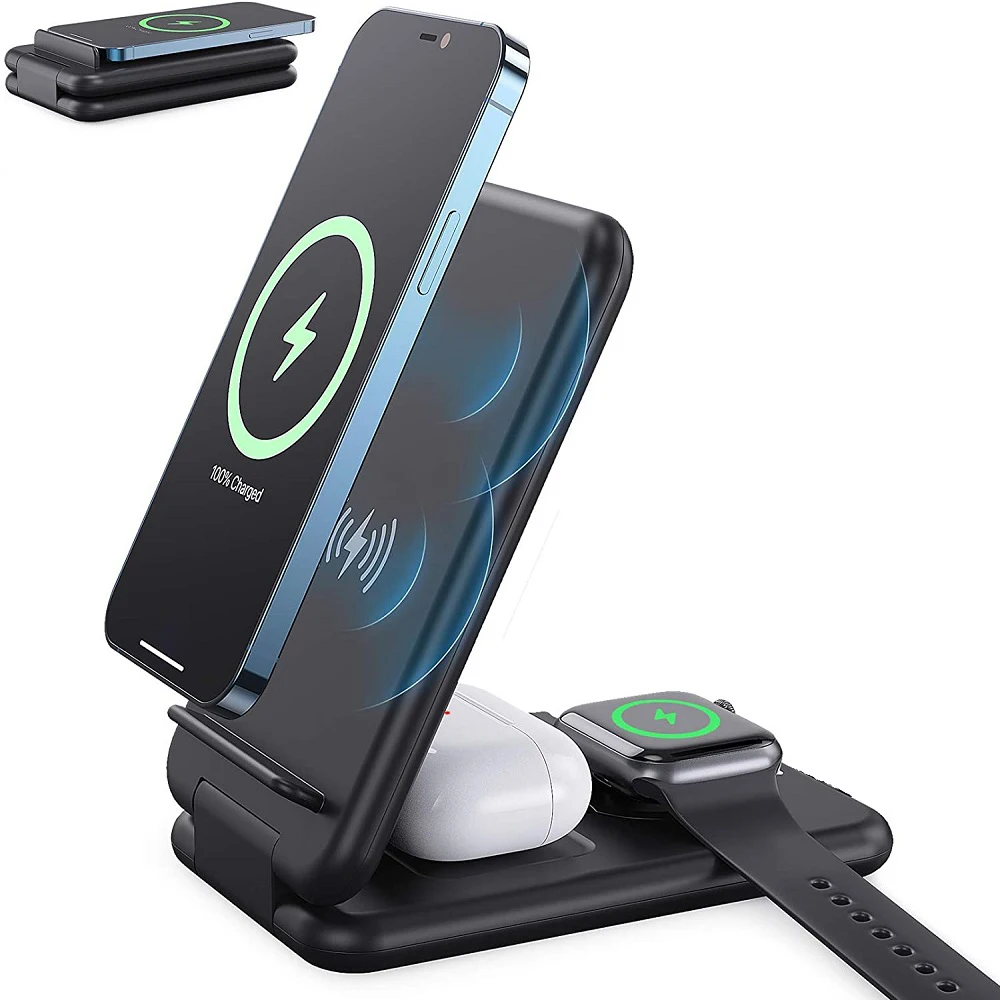 Foldable Qi 15W Fast Charging Stand 3 in 1 Wireless Charger Station for iPhone Samsung Huawei Xiaomi Apple Watch AirPods
Foldable Qi 15W Fast Charging Stand 3 in 1 Wireless Charger Station for iPhone Samsung Huawei Xiaomi Apple Watch AirPods