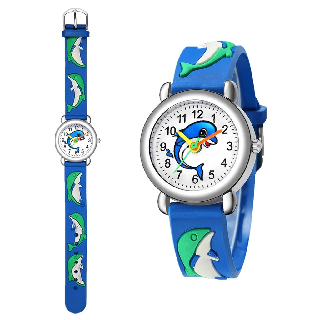 Kids watches for Boys Watches Fashion Cartoon dolphin Student Quartz Analog Wrist Watch Christmas present Watch montre enfant W3
Kids watches for Boys Watches Fashion Cartoon dolphin Student Quartz Analog Wrist Watch Christmas present Watch montre enfant W3