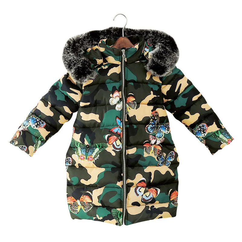 Winter Girls Cotton Jacket Long Children Down Cotton Jackets Fashion Hooded Camouflage Girls Winter Outerwear Warm Kids Clothes
Winter Girls Cotton Jacket Long Children Down Cotton Jackets Fashion Hooded Camouflage Girls Winter Outerwear Warm Kids Clothes