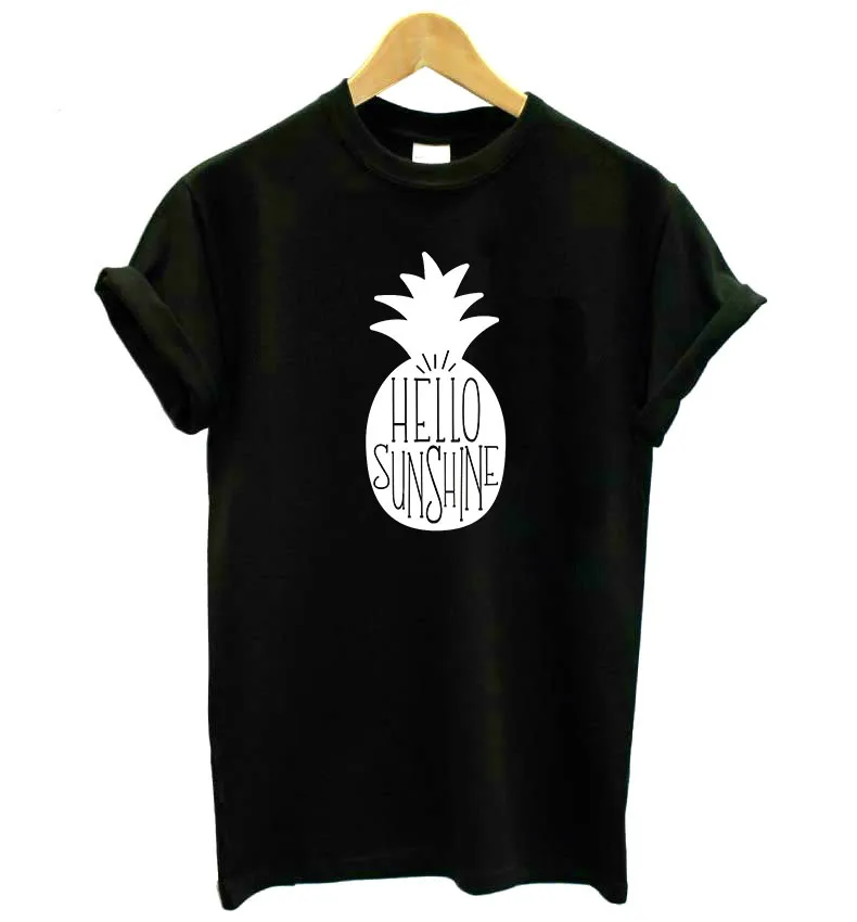 Women T Shirt Hello Sunshine Pineapple Print Tshirt Women Short Sleeve O Neck Loose T-shirt Ladies Summer Causal Tee Shirt Tops
Women T Shirt Hello Sunshine Pineapple Print Tshirt Women Short Sleeve O Neck Loose T-shirt Ladies Summer Causal Tee Shirt Tops