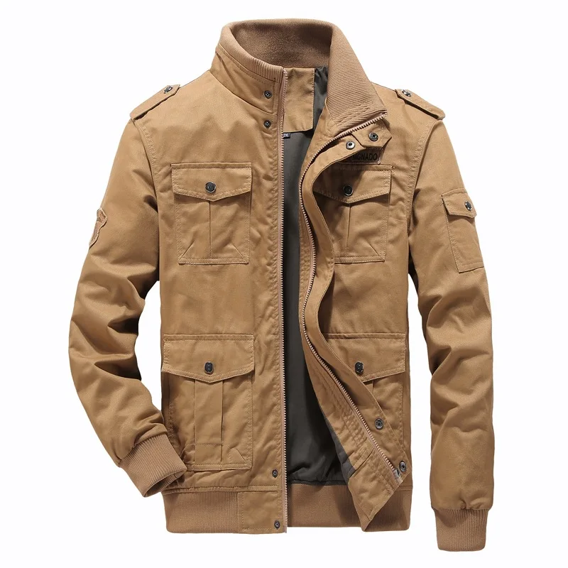 Autumn and Winter Men's Stand Collar Cotton Washed Slim Jacket Large Size Casual Air Force Jacket Men
Autumn and Winter Men's Stand Collar Cotton Washed Slim Jacket Large Size Casual Air Force Jacket Men