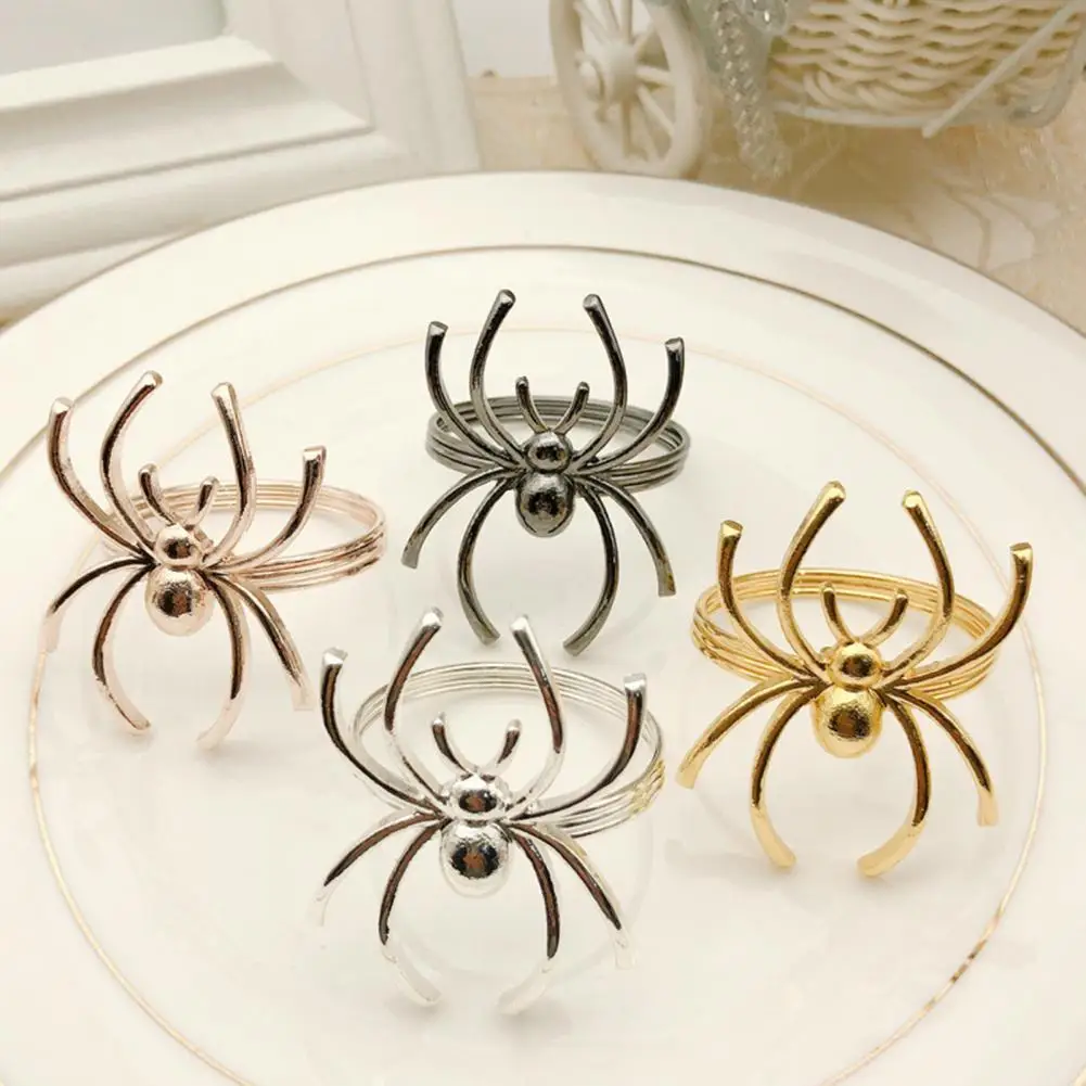 Long Lasting 6Pcs/Set Unique Waterproof Spider Shape Napkin Ring Portable Towel Ring Lightweight for Party
Long Lasting 6Pcs/Set Unique Waterproof Spider Shape Napkin Ring Portable Towel Ring Lightweight for Party