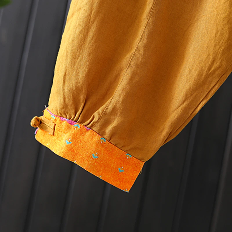 Women Linen Pants Latern Bottoms Yellow Loose Oversize Solid Casual Retro Vintage Elastic Waist for Summer B01241619
Women Linen Pants Latern Bottoms Yellow Loose Oversize Solid Casual Retro Vintage Elastic Waist for Summer B01241619