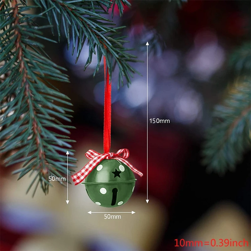 F2TE Large Christmas Bell Pendant Set DIY Christmas Jingle Bells Craft Metal Bells Hanging Pendant Ornament for Christmas
F2TE Large Christmas Bell Pendant Set DIY Christmas Jingle Bells Craft Metal Bells Hanging Pendant Ornament for Christmas