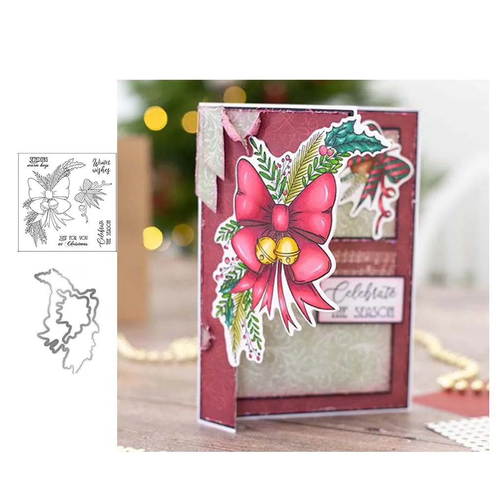 CHRISTMAS Bow Bells Bouquet Letters Metal Cutting Dies and Stamps DIY Scrapbooking Seal Craft Stencil Make Album Sheet Template
CHRISTMAS Bow Bells Bouquet Letters Metal Cutting Dies and Stamps DIY Scrapbooking Seal Craft Stencil Make Album Sheet Template