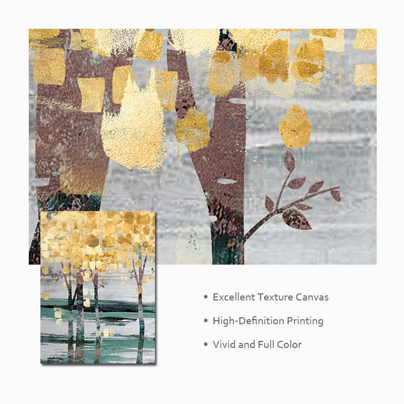Golden Forest Landscape Modern Wall Art Canvas Abstract Painting Nordic Posters and Prints Wall Pictures for Living Room
Golden Forest Landscape Modern Wall Art Canvas Abstract Painting Nordic Posters and Prints Wall Pictures for Living Room