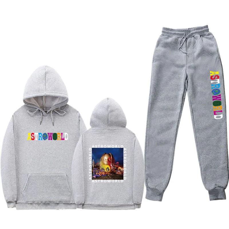 Streetwear ASTROWORLD Hoodie Set Tracksuit Men Sportswear Sets Hoodies and Pants Suit Casual Sweatshirt Suit TRAVIS SCOTT
Streetwear ASTROWORLD Hoodie Set Tracksuit Men Sportswear Sets Hoodies and Pants Suit Casual Sweatshirt Suit TRAVIS SCOTT