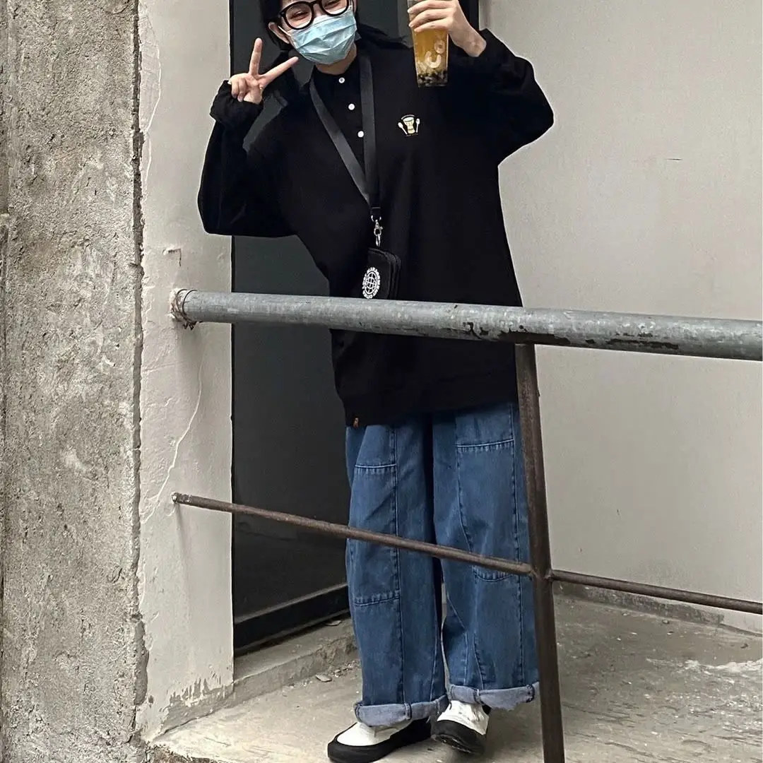 Harajuku BF wide leg jeans women's new loose and slim high waist student straight pants trend in summer 2020
Harajuku BF wide leg jeans women's new loose and slim high waist student straight pants trend in summer 2020