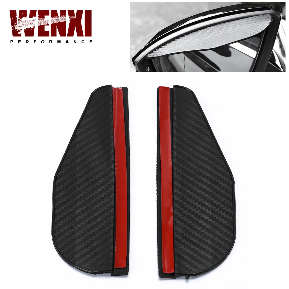 2pcs Car Side Rear View Mirror Rain Eyebrow Visor Carbon Fiber Look Sun Shade Snow Guard Weather Shield Cover Auto Accessories
2pcs Car Side Rear View Mirror Rain Eyebrow Visor Carbon Fiber Look Sun Shade Snow Guard Weather Shield Cover Auto Accessories