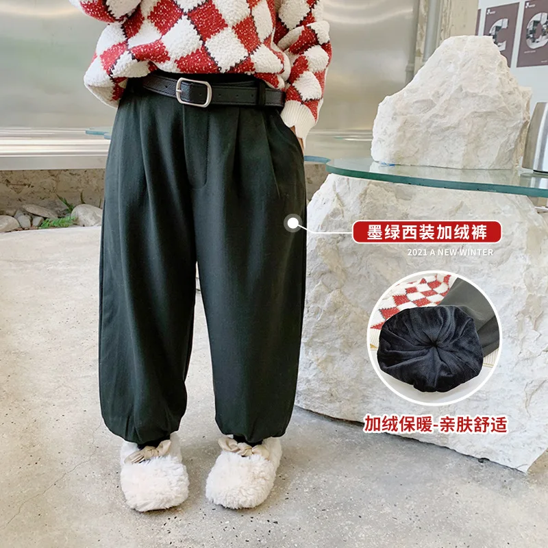 Mila Chou 2021 Winter Baby Girl Boy Thicken Fleece Suit Pants Children's Casual All-match Dark Green Pants Kid Warm Trousers 2-8
Mila Chou 2021 Winter Baby Girl Boy Thicken Fleece Suit Pants Children's Casual All-match Dark Green Pants Kid Warm Trousers 2-8