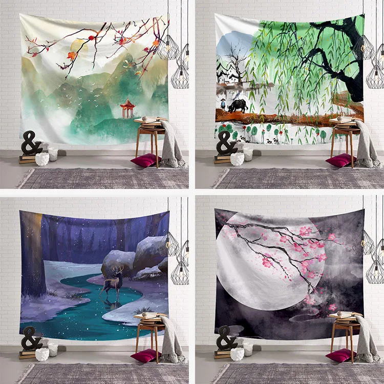 Chinese Style Tapestry Fabric decor Season tapestry Wall Hanging blanket Beach Towel Large Mat Yoga 200x150cm Bedspread Carpet
Chinese Style Tapestry Fabric decor Season tapestry Wall Hanging blanket Beach Towel Large Mat Yoga 200x150cm Bedspread Carpet