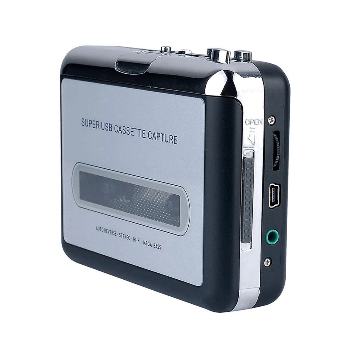 Portable Audio Tape Converter USB Cassette Player Captures MP3 Audio Music for Computer iPad
Portable Audio Tape Converter USB Cassette Player Captures MP3 Audio Music for Computer iPad