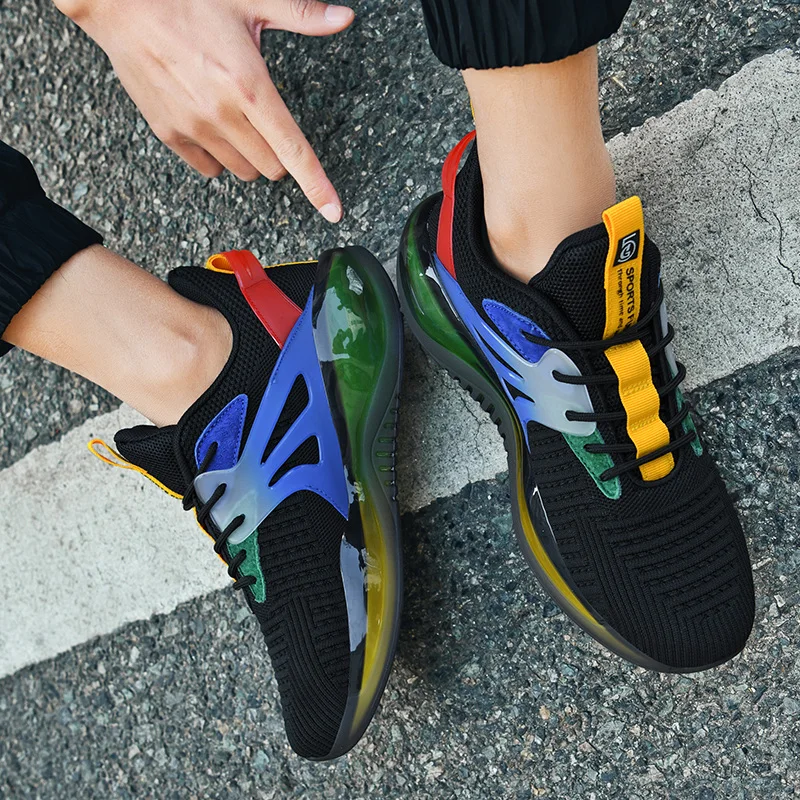 Summer Breathable Men Running Shoes 2021 Colorful Men Casual Sneakers Comfortable Soft Cushioning Male Sport Shoes
Summer Breathable Men Running Shoes 2021 Colorful Men Casual Sneakers Comfortable Soft Cushioning Male Sport Shoes