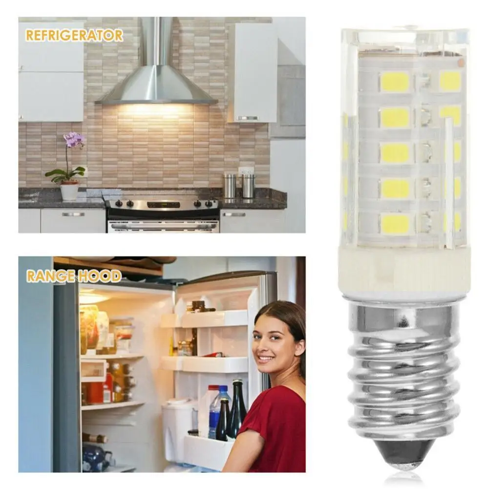 E14 3W LED Refrigerator Light Bulb Fridge Corn Bulb LED Lamp White/Warm White SMD2835 Replace Halogen Chandelier Lights
E14 3W LED Refrigerator Light Bulb Fridge Corn Bulb LED Lamp White/Warm White SMD2835 Replace Halogen Chandelier Lights